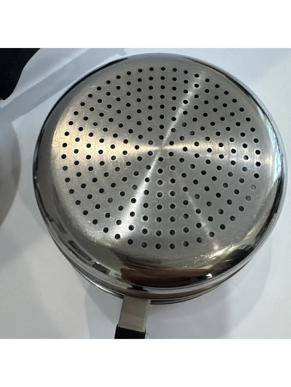 Saladmaster 3 Pc Double Boiler Tri-Clad Vintage 18-8 Stainless Steel Vapo Lid